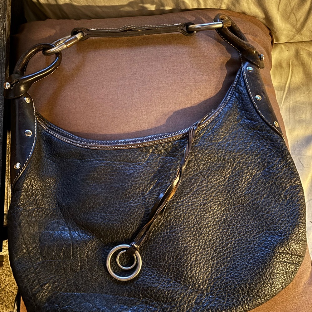 LEATHER RUEHL No. 925 western/hobo bag/purse.